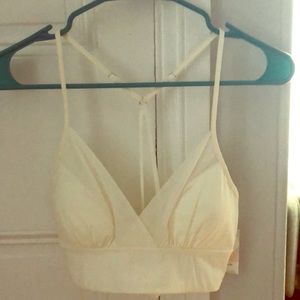 NWT ivory mesh bralette